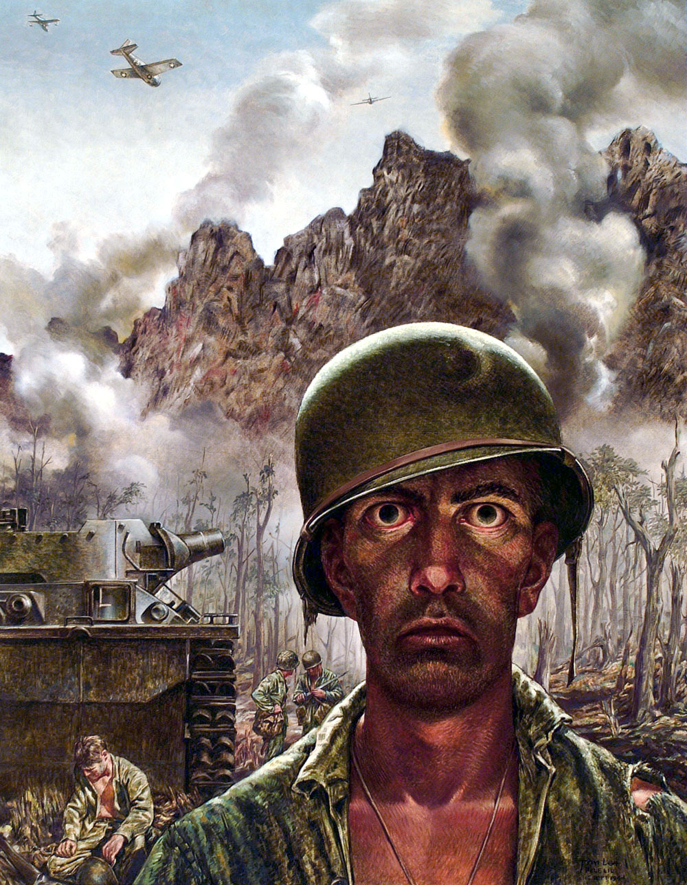 ペリリュー島に従軍した従軍記者トム・リーの作品『2000ヤードの凝視』